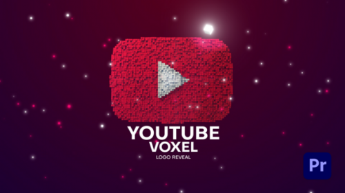 Youtube Voxel Pixel Logo Reveal - 51224143