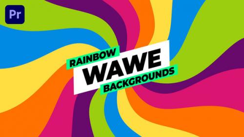Rainbow Wave Backgrounds - 51253719