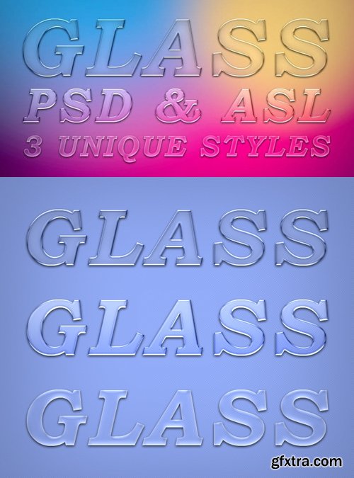Glass Text Effects for Photoshop