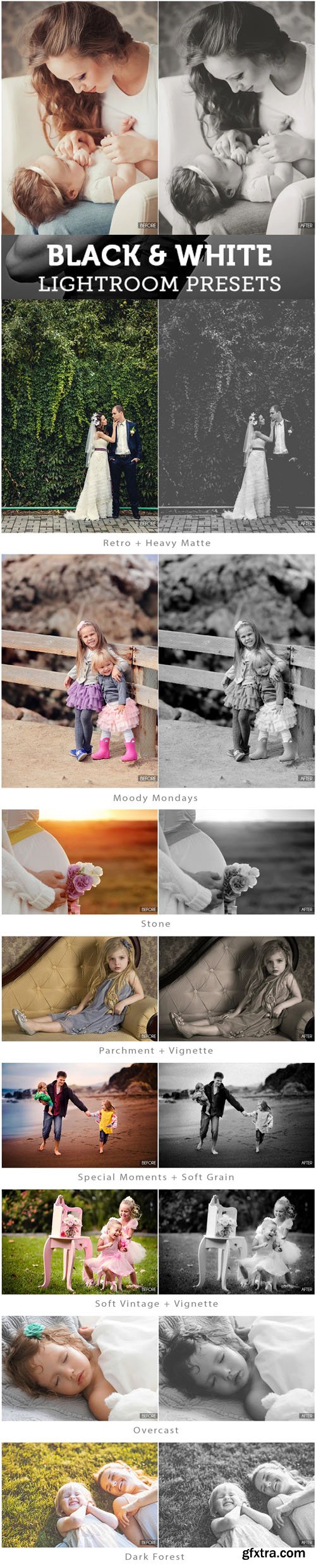 Black & White - Monochrome Magic Lightroom Presets