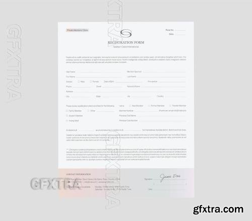 Registration Form Layout 756335995