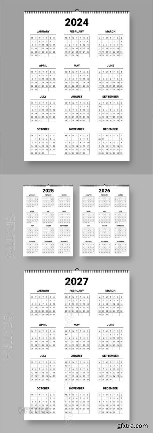 Wall Calendar 2024 to 2027 675810803 Wall Calendar 2024 to 2027 675810803