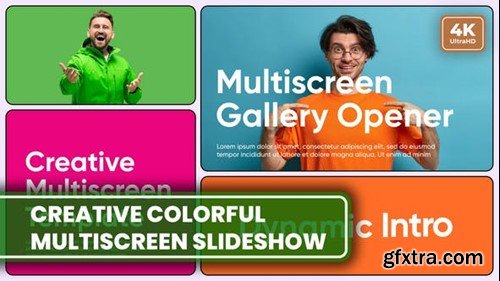 Videohive Creative Colorful Multiscreen Slideshow 51338139