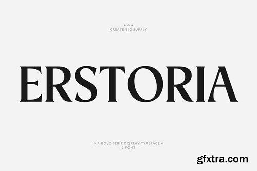 Erstoria Bold Serif Display Font ZGVB2V3 Erstoria Bold Serif Display Font ZGVB2V3