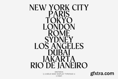 Erstoria Bold Serif Display Font ZGVB2V3 Erstoria Bold Serif Display Font ZGVB2V3