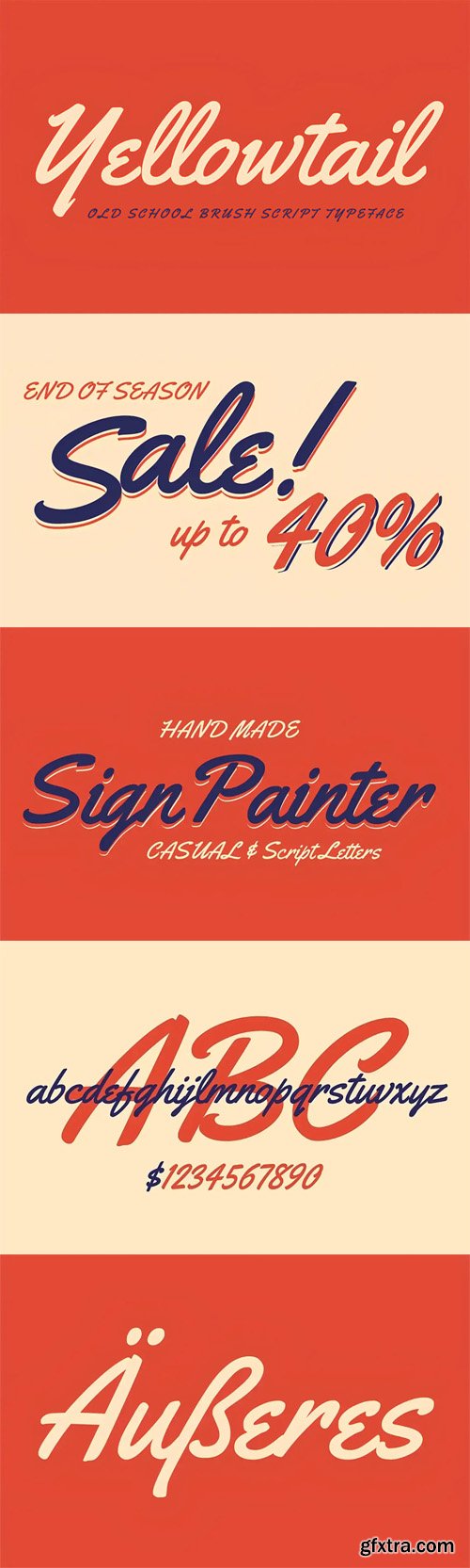 Yellowtail - Brush Script Typeface