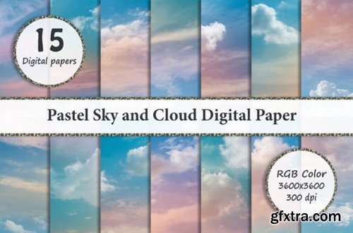 Pastel Sky & Cloud Textures Pack