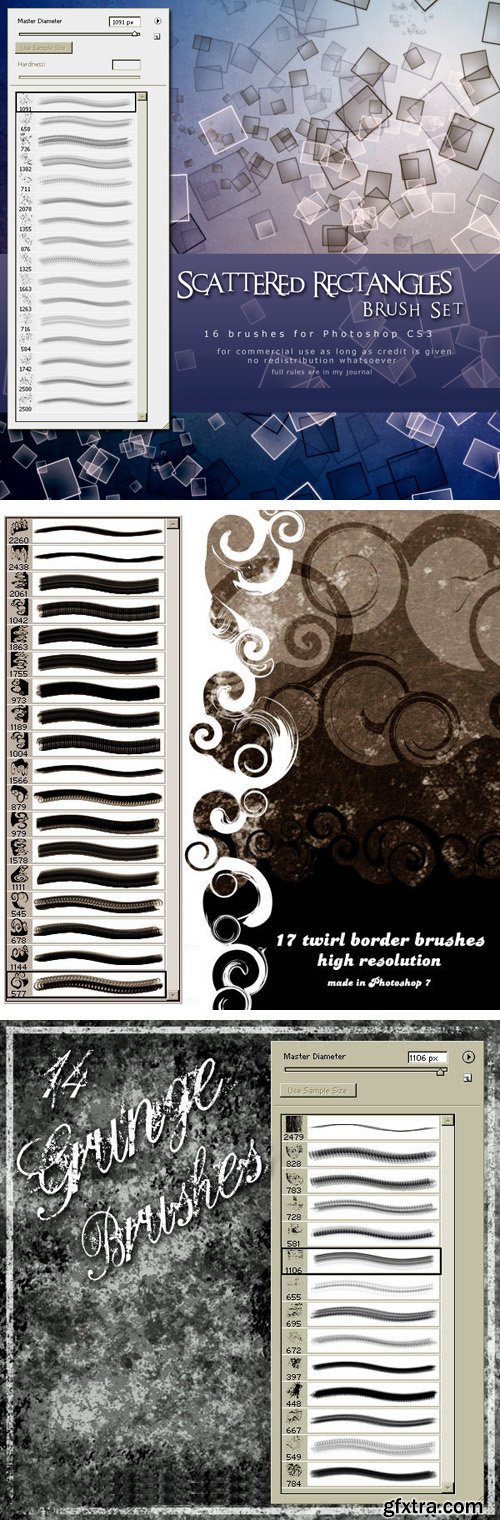 130+ Multipurpose Brushes Pack for Photoshop