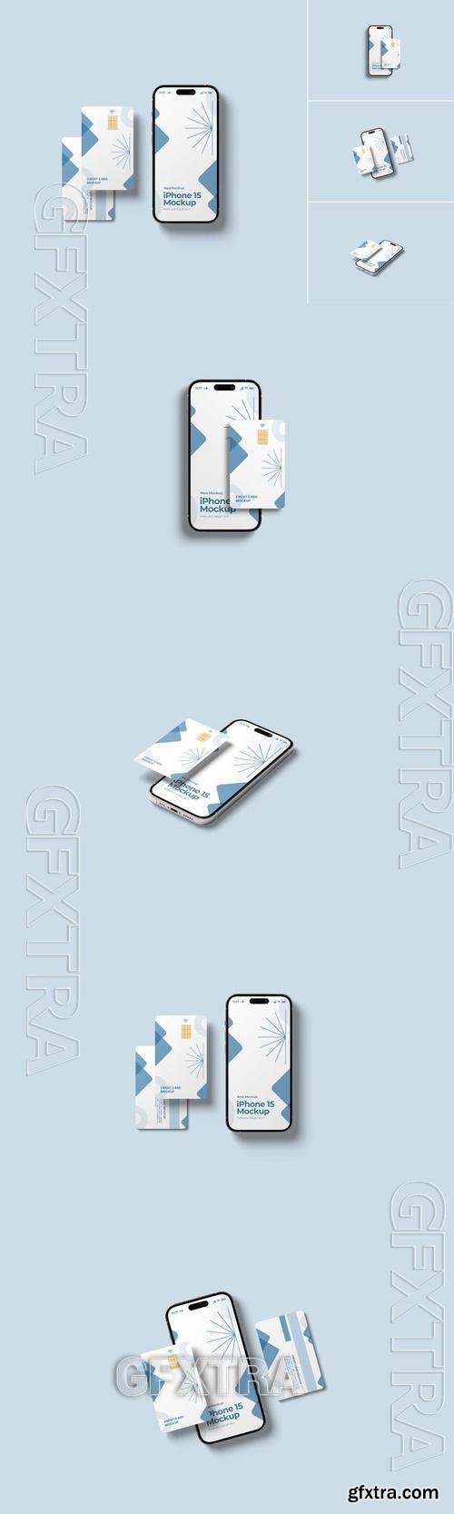 Phone & Credit Card Mockup JXY84HV