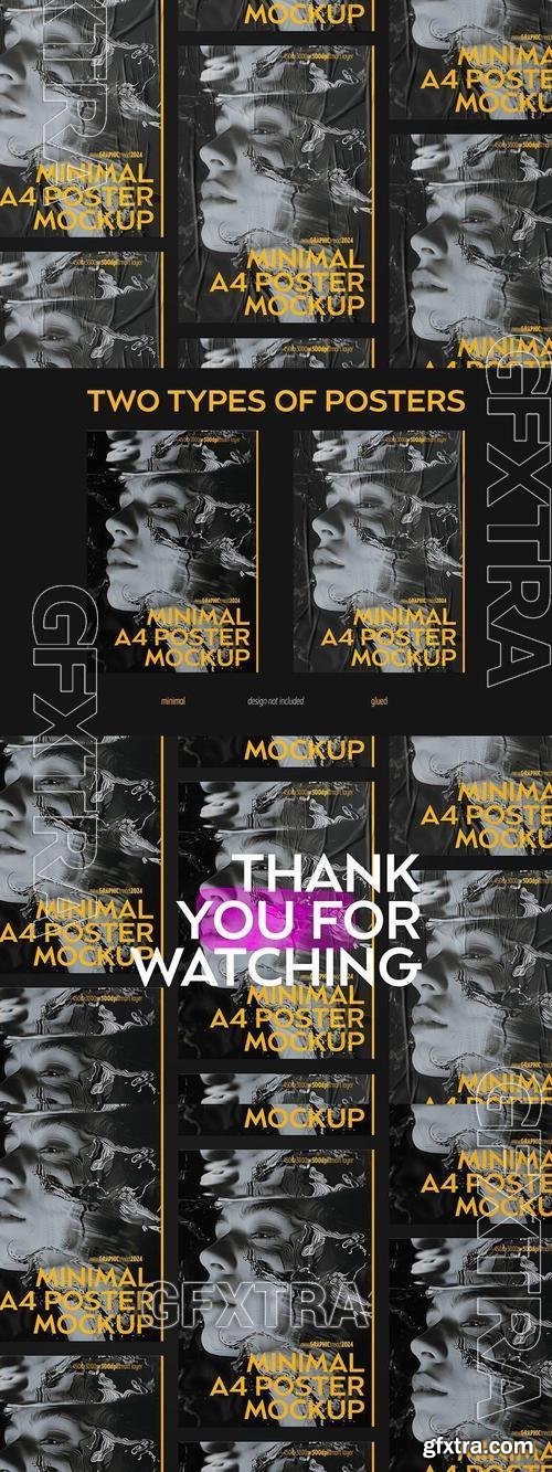 Minimal A4 Poster Mockup Scene GNCNBGD Minimal A4 Poster Mockup Scene GNCNBGD