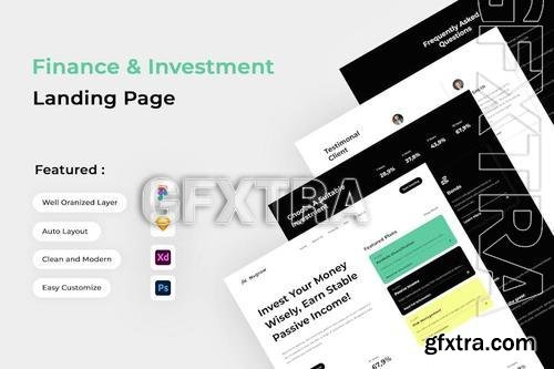 Finance & Investment Landing Page M4HYTBG