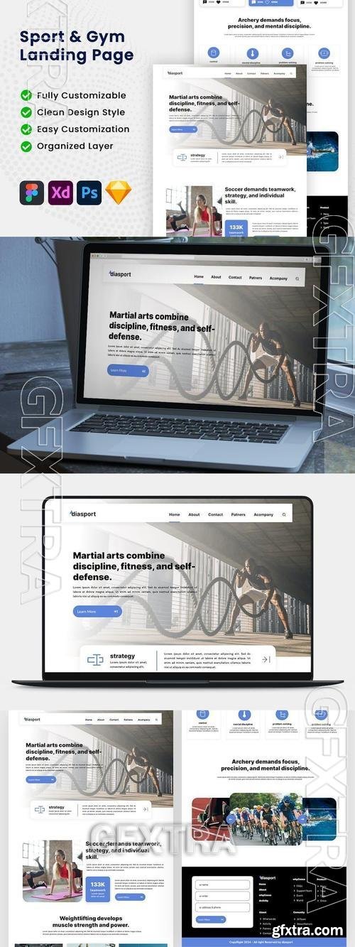 Sport & Gym Landing Page U8JSTJ2