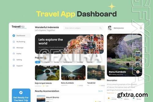 Travel App Dashboard YJJ3KDZ