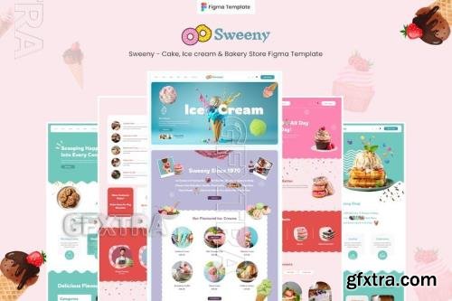 Sweeny - Cake, Icecream Store Figma Template 7UZQH2X