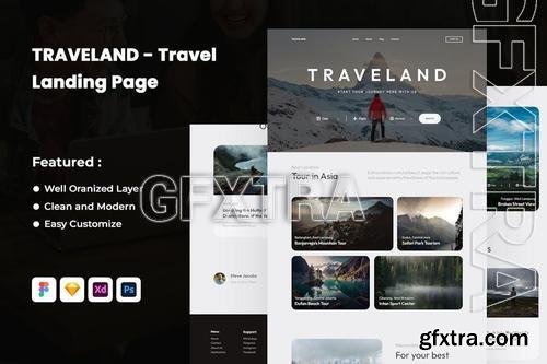 TRAVELAND - Travel Landing Page CPRU6BX