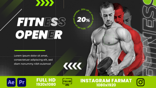 Fitness Opener MOGRT - 46938721