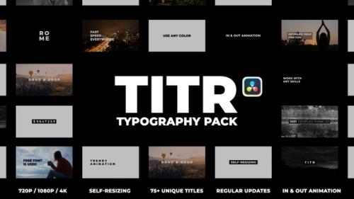 TITR | Dynamic Typography Pack | DaVinci Resolve - 49780186