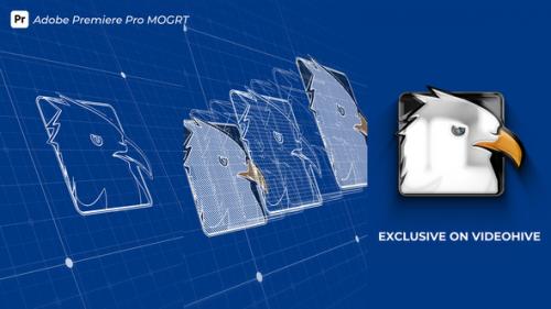 Blueprint Grid Logo Reveal MOGRT 5 - 51001797