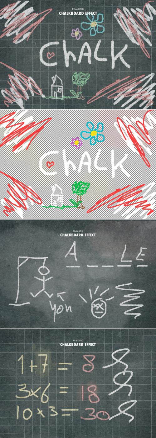 Chalkboard Chalk Effect