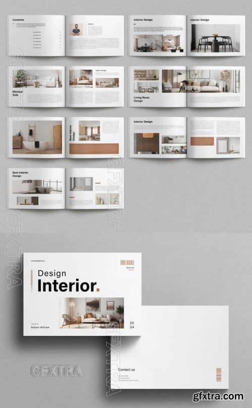 Interior Design Brochure Template Landscape 757184260