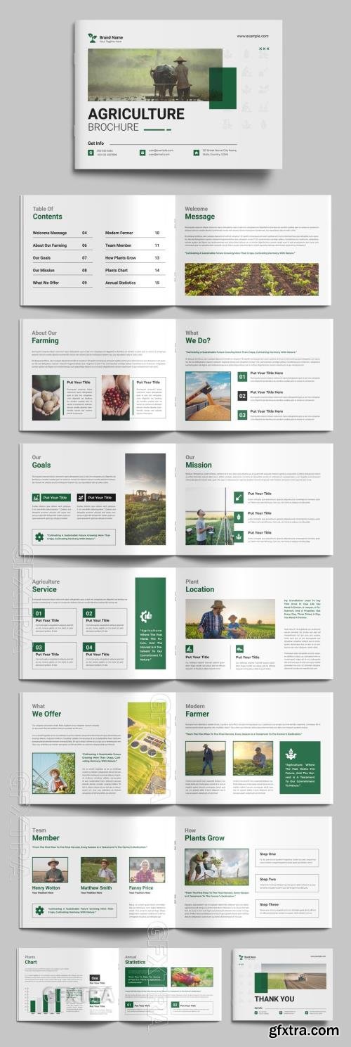 Agriculture Brochure Template Design Landscape 757152409