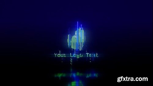Videohive Logo Transition - Cyberpunk Glitch Logo After Effect Templates 51387789