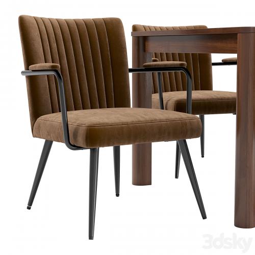 Dining chair Ronda and table Bergen Bgt35