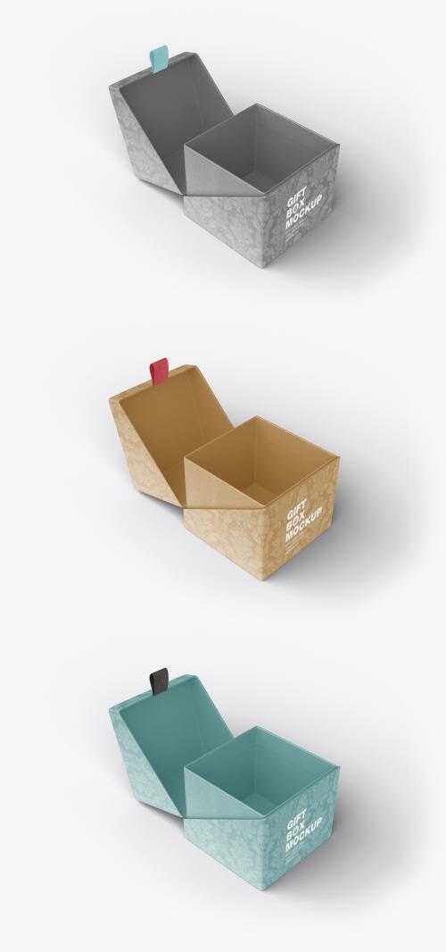 Gift Cardboard Box Mockup