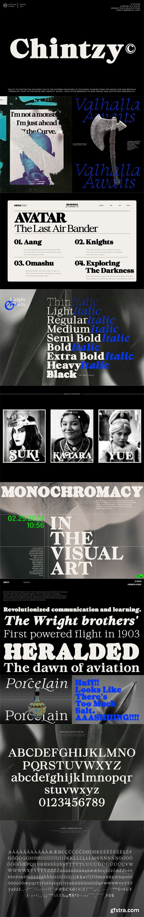 Chintzy - Rounded Serif Font Family