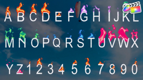 Fire Alphabet Font | FCPX - 51391781