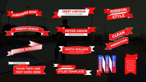 Ribbon Lower Thirds - 51409755