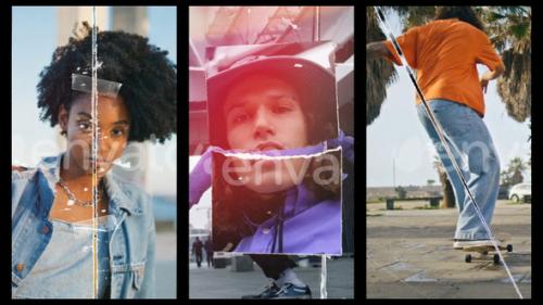 Vertical Ripped Paper Transitions | MOGRT - 51410216