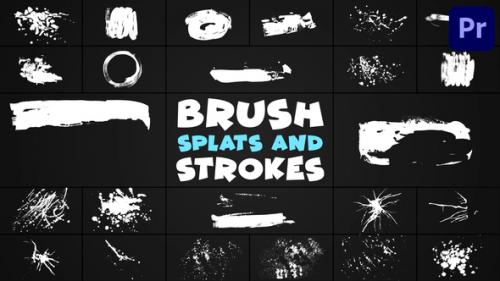 Hand-Made Brush Splats And Strokes | Premiere Pro MOGRT - 51421663