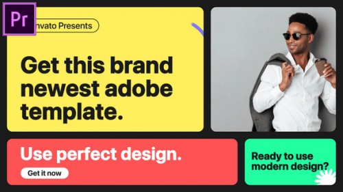 Creative Opener | Multiscreen Slideshow MOGRT for Premier Pro - 51428566