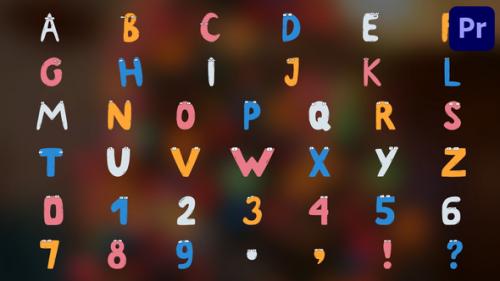 Characters Alphabet | Premiere Pro MOGRT - 51457999
