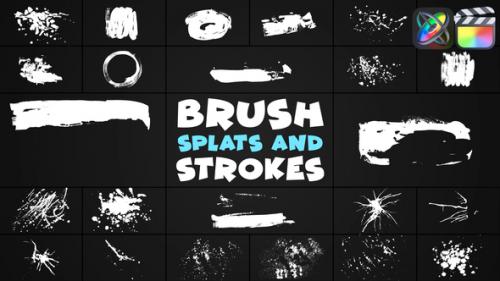 Hand-Made Brush Splats And Strokes | FCPX - 51474114