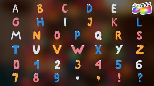 Characters Alphabet | FCPX - 51474292