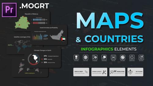Infographic - Maps And Countries MOGRT - 51482955