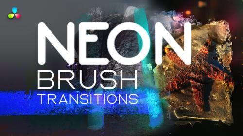 Neon Brush Transitions - 51507189