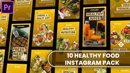 Healthy Food Instagram and TikTok Story Reel MOGRT for Premier Pro - 51516428