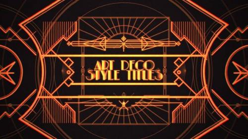 Art Deco Style Titles - 51519507