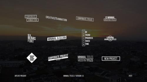 Minimal Titles 1.0 | FCPX & Apple Motion - 51541567