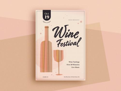 Wine Festival Flyer Layout