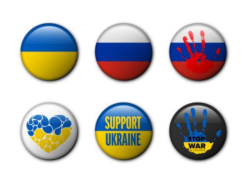 Help Ukraine Pin Badge Button Layouts