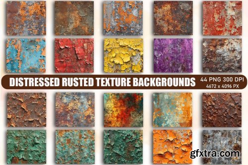Distressed Rusted Texture Backgrounds Bundle