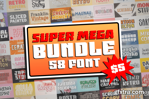 Super Mega Font Bundle