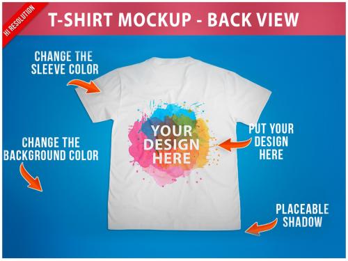 T-Shirt Mockup Back View