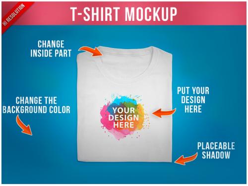 T-Shirt Folded Mockup