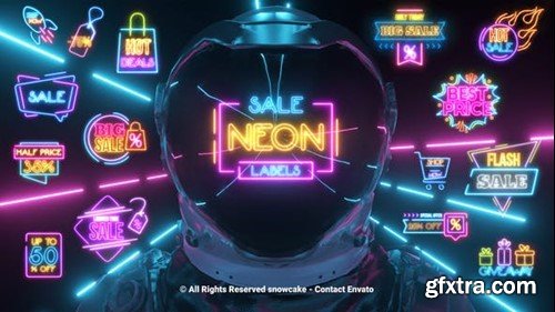 Videohive Sale Labels Neon 51603872 Videohive Sale Labels Neon 51603872