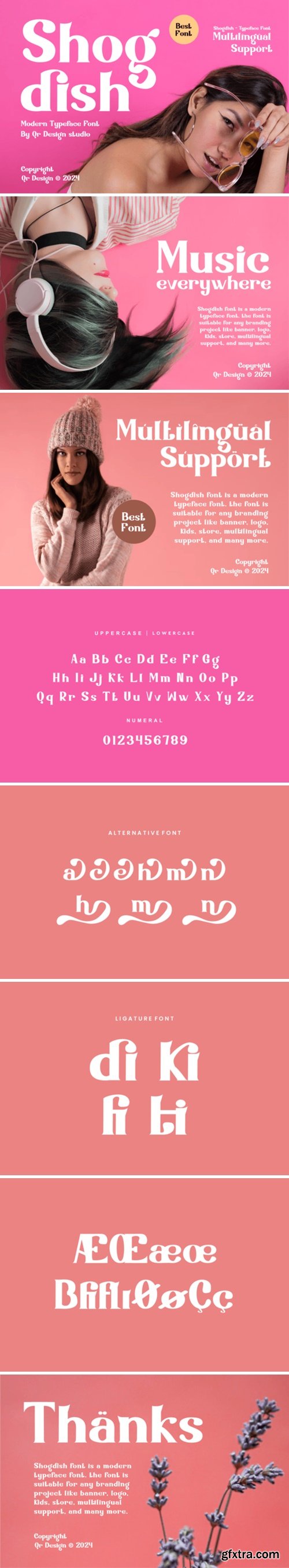 CM - Shogdish - Serif Typeface Font 92470813